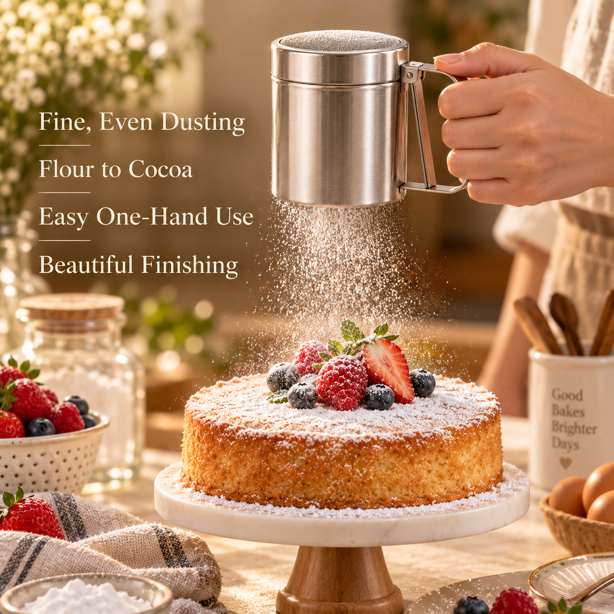 DustFine Flour & Sugar Sifter