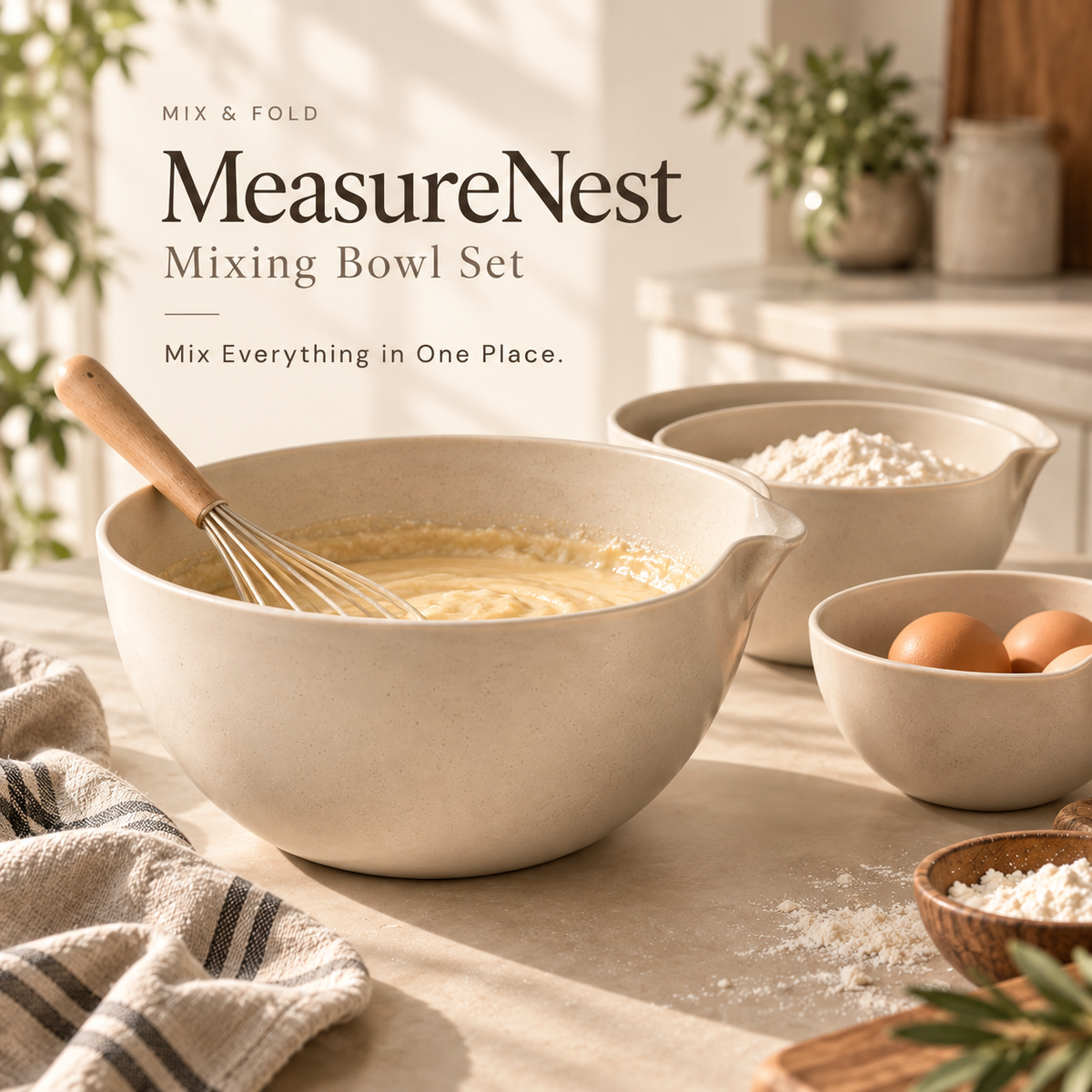MeasureNest Mixing Bowl Set